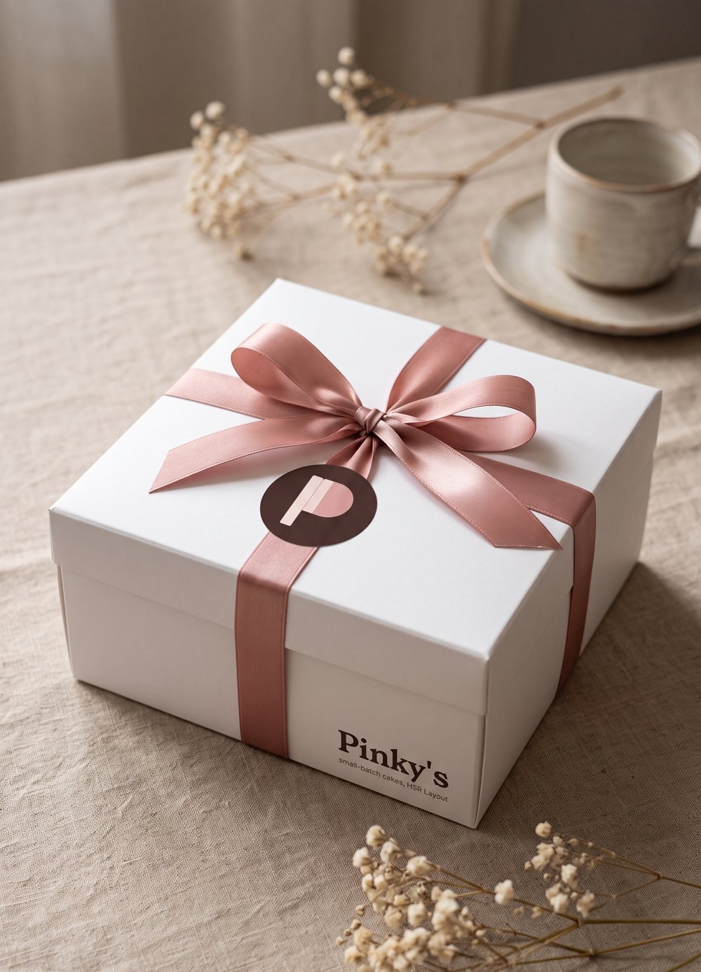 The gift, tied, A packaging