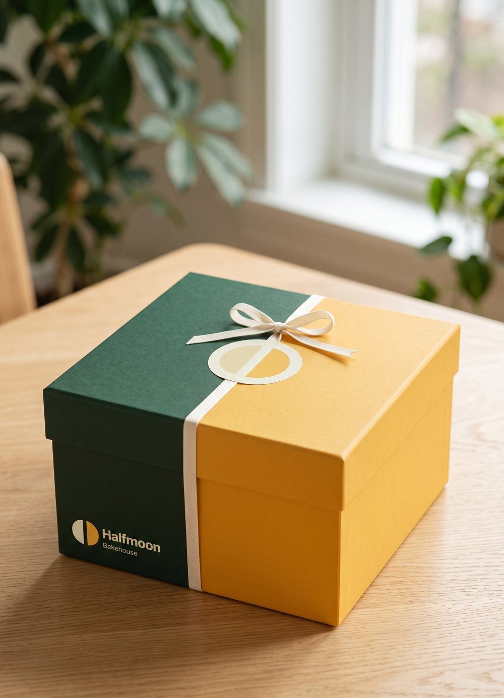The gift, tagged, C packaging